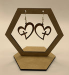 Cross within Heart Earrings