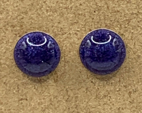 Round Stud Earrings (Multiple Color Options)